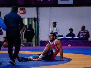 باخت مشکوک کشتی گیر تیم ملی + فیلم