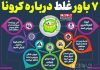 ۷ باور غلط درباره کرونا