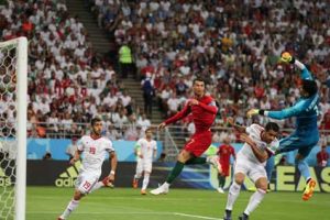 نگاه رونالدو به بازیکنان ایران در جام جهانی روسیه تحقیر آمیز بود