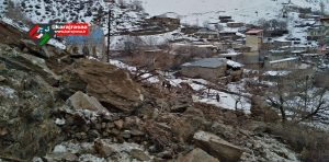 ریزش کوه در روستای دروان کرج + عکس و فیلم