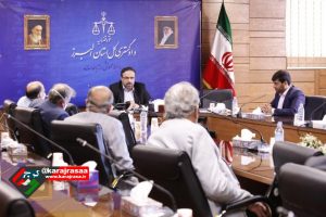 دیدار جمعی از صنعتگران و تولیدکنندگان با رئیس کل دادگستری استان البرز