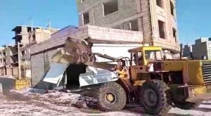 سه باب تجاری غیر مجاز در فردیس تخریب شد