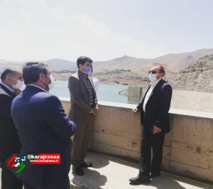 بازدید حدادی از سد طالقان و پیگیری شرایط سد طالقان