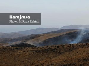 آتش سوزی در مراتع روستای آتشگاه