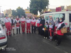 پوشش امدادی تجمع عصر تاسوعا توسط هلال احمر کرج + عکس