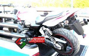 کشف موتورسیکلت میلیاردی در جاده چالوس