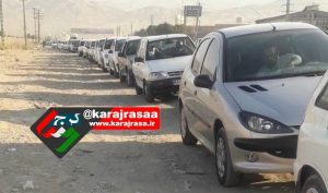 صف کیلومتری در مرکز تعویض پلاک قزل حصار + عکس