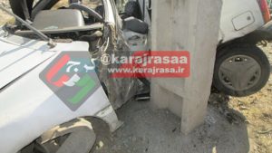 برخورد پراید با تیر برق یک کشته برجای گذاشت