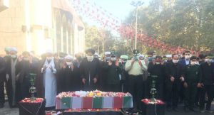 پیکر شهید سلمانیان در امامزاده طاهر (ع) آرام گرفت