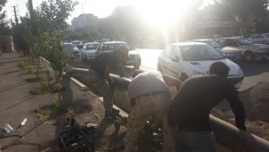 زمین های کشاورزی محمدشهر از “روان آب های آلوده” خلاصی یافت