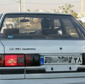 خودرویی با فرمان مخالف در کرج