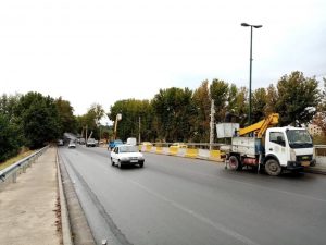 طرح تامین روشنایی پل شهدای هفت تیر شهرستان نظرآباد انجام شد