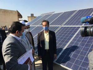 افتتاح نیروگاه های برق خورشیدی در آستان امامزدگان استان البرز