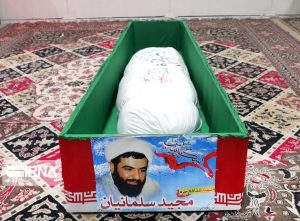 مراسم وداع با شهید سلمانیان در کرج برگزار شد