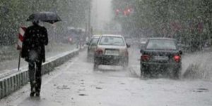 بارش برف و باران در البرز