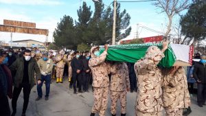 پیکر مطهر جانباز دفاع مقدس در کرج تشییع شد