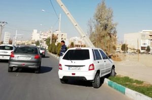 برخورد پراید با تیر چراغ برق یک کشته برجا گذاشت