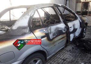 حریق دو خودرو در شاهین ویلا یک مصدوم بر جا گذاشت