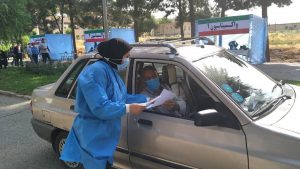 راه اندازی واکسیناسیون خودرویی در دانشگاه خوارزمی کرج
