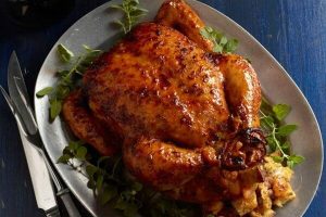 طرز تهیه مرغ شکم پر بدون فر