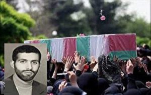 پیکر پاک شهید محمد اسحاقی در امامزاده طاهر (ع) کرج آرام گرفت