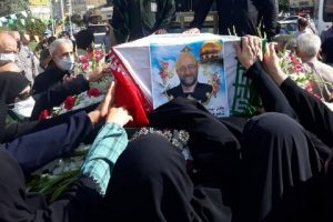 پیکر سردار شهید «احمد قریشی» در گلزار شهدای کرج آرام گرفت