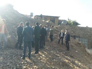 بازدید بخشدار مرکزی از مسیر انتقال خط لوله گاز به روستاهای دروان و خوارس