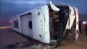 واژگونی اتوبوس کرج – مشهد با ۳ کشته