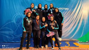 دختران کشتی گیر ایران برای اولین بار طلا گرفتند