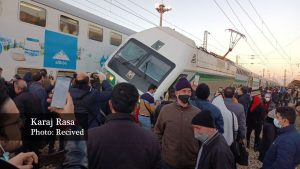 برخورد دو قطار متروی کرج – تهران؛ ۱۰ نفر آسیب دیدند