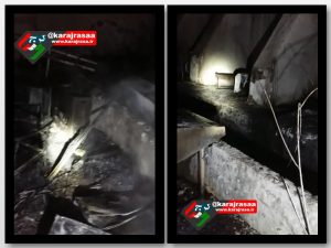 آتش سوزی یک رستوران در جاده چالوس