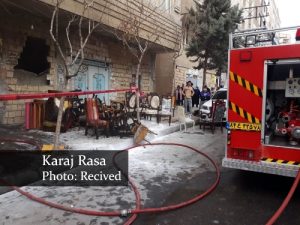 حریق کارگاه مبل سازی در حیدرآباد مهار شد + تصاویر