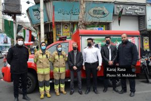 حضور آتشنشانان کرجی در راهپیمایی ۲۲ بهمن