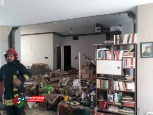 انفجار گاز در بلوار امام رضا (ع) یک مصدوم برجای گذاشت + تصاویر