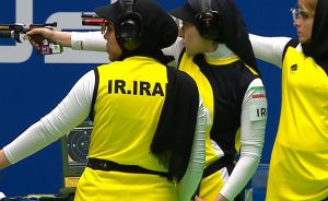 طلای جام جهانی تیراندازی بر سینه دختران تپانچه