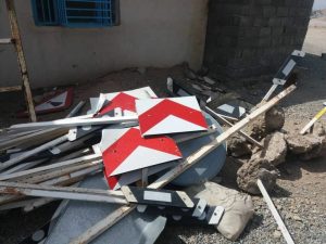 دستگیری سارقین تابلوهای راهنمایی و رانندگی در اشتهارد