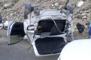 واژگونی مزدا ۳ در جاده کرج – چالوس با یک کشته