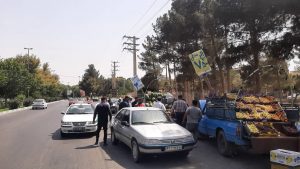 جمع آوری دستفروشان جاده محمدشهر به ماهدشت
