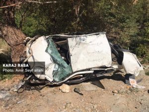 واژگونی خودرو در جاده چالوس ۲ کشته برجای گذاشت + عکس واژگونی خودرو در جاده چالوس ۲ کشته برجای گذاشت + عکس