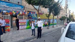 استقرار پلیس راهور در اطراف مدارس کرج