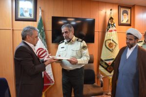 دیدار رئیس دانشگاه آزاد واحد کرج با رئیس پلیس البرز