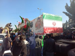 مراسم تشییع شهید روح الله عجمیان در کرج + تصاویر