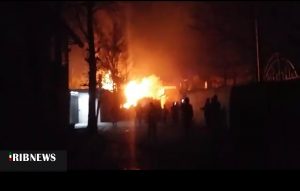 حریق نیسان حامل ال پی جی در کردان