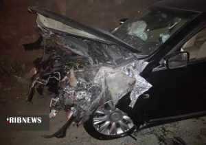 تصادف در جاده چالوس؛ سه خودرو، چهار مصدوم و یک فوتی + تصاویر