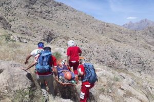 لحظه سقوط پاراگلایدرسوار ساوجبلاغی