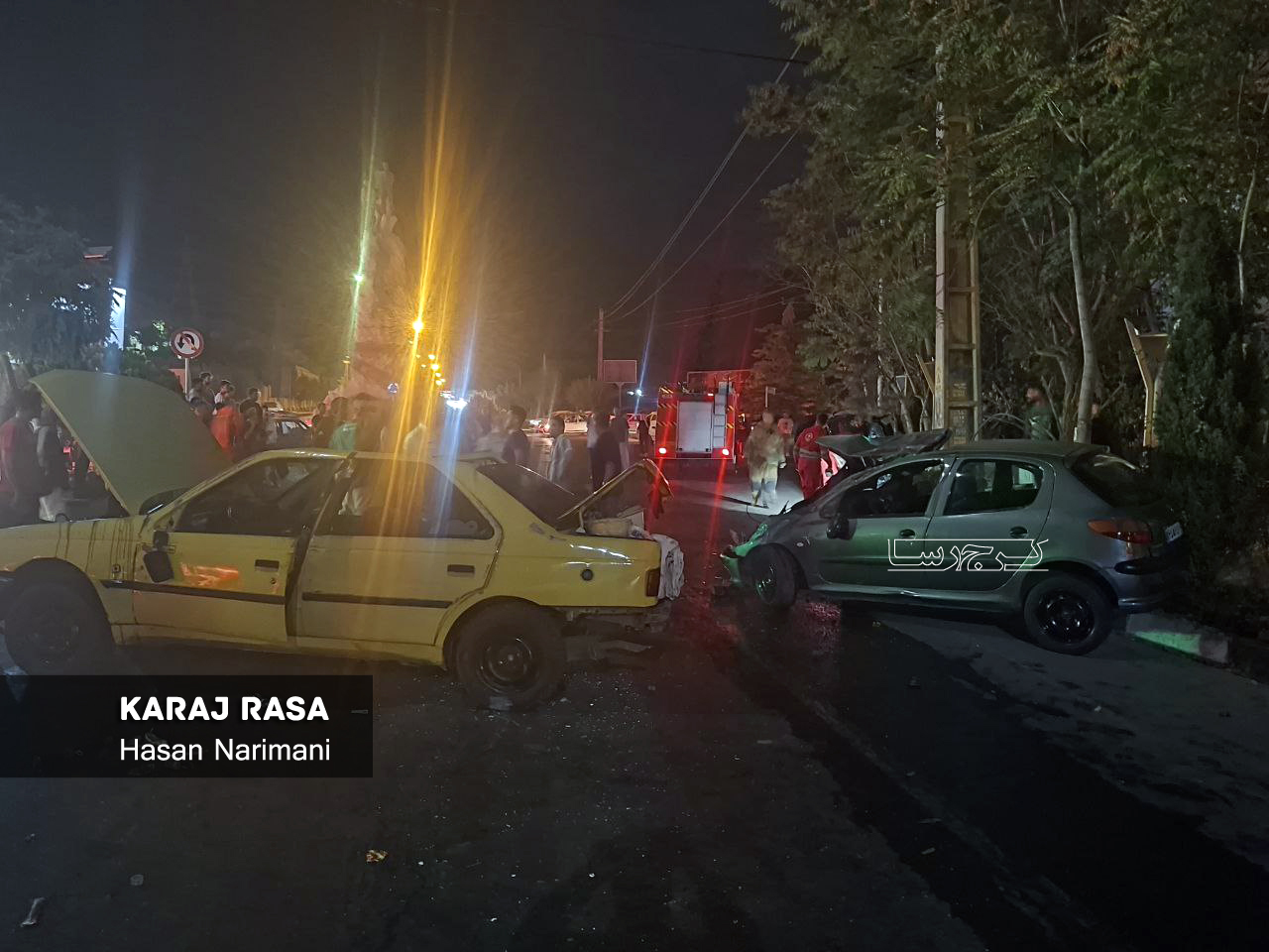 حادثه خسارتی شدید در عظیمیه / واژگونی ۳ خودرو در بام کرج حادثه خسارتی شدید در عظیمیه / واژگونی ۳ خودرو در بام کرج