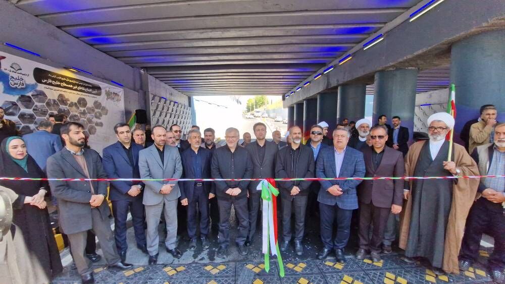 افتتاح زیرگذر خلیج فارس در گرمدره + ویدئو